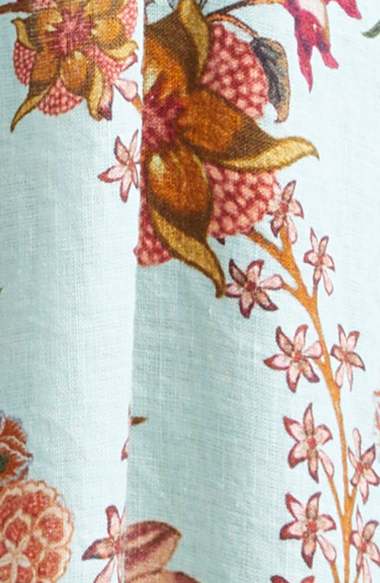 Camilla Weaving Worlds Floral Tiered Linen Maxi Dress, Alternate, color, 