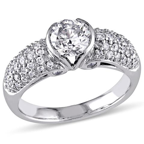 Diamond Heart Engagement Ring 14k