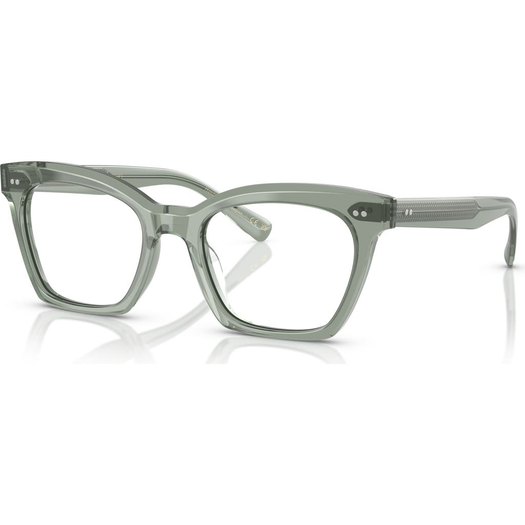 Oliver Peoples 52mm Butterfly Optical Glasses In White