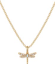 MADE BY MARY Dragonfly Pendant Chain Necklace