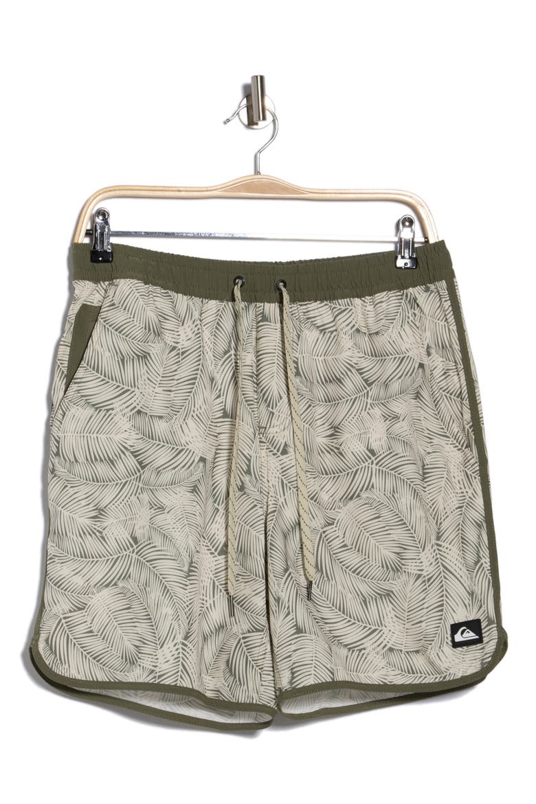 Tackle Volley Swim Shorts, Alternate, color, DUSTY OLIVE