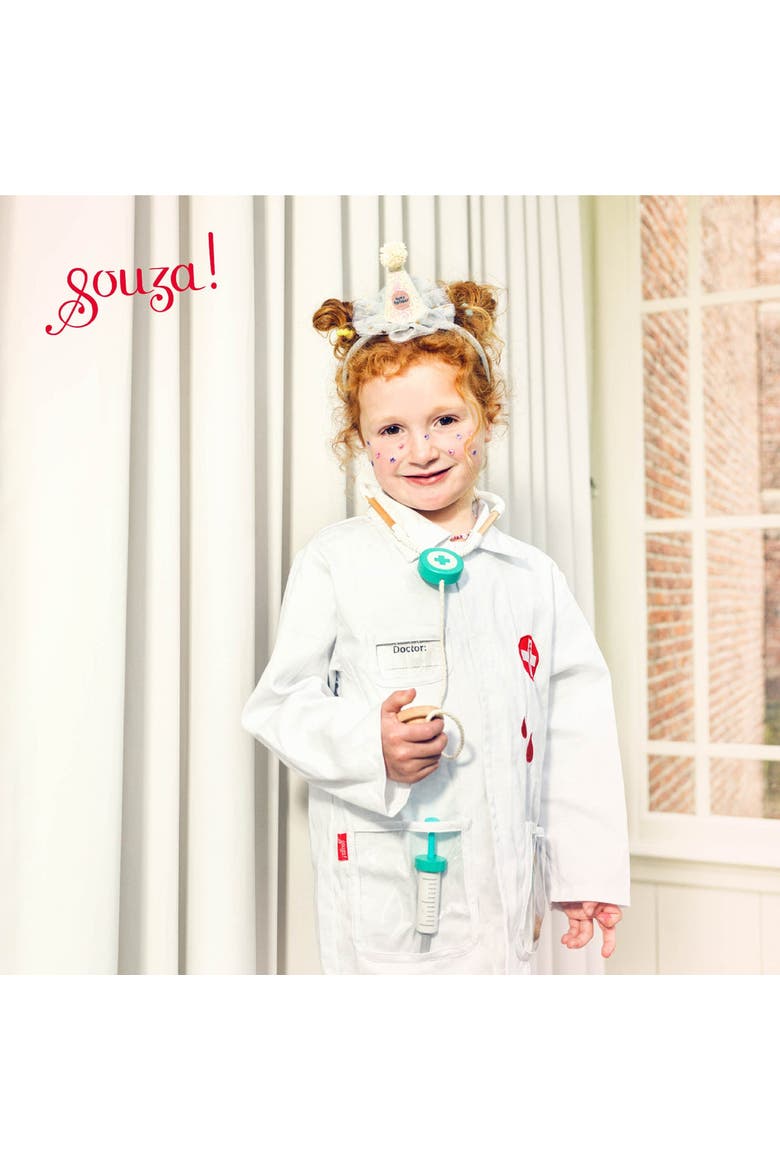 Doctor set Costume Set for Children, Includes Accessories, Alternate, color, White