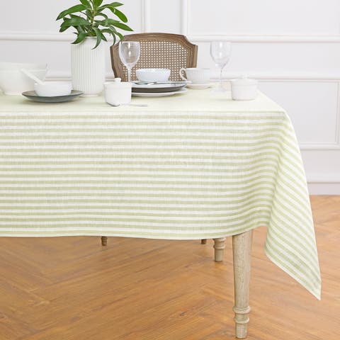 Linen Tablecloth - Amalfi Stripe