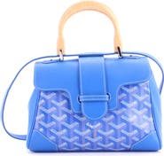 Pre-Owned Goyard Saigon Top Handle Bag Coated Canvas with Leather Mini