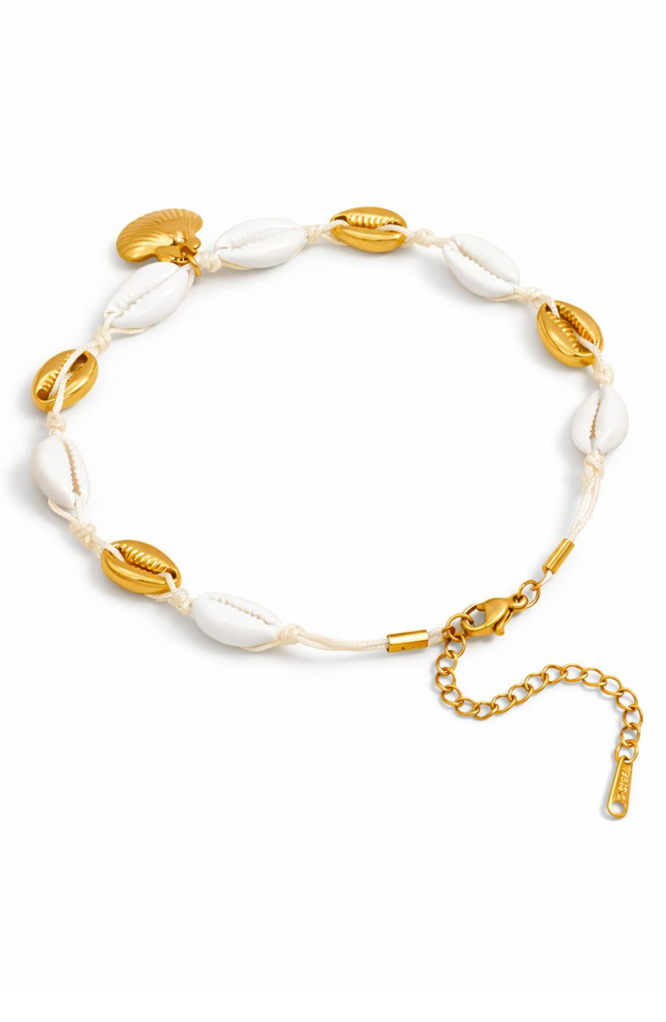 REBL Mixed Shell Charm Anklet | Nordstromrack