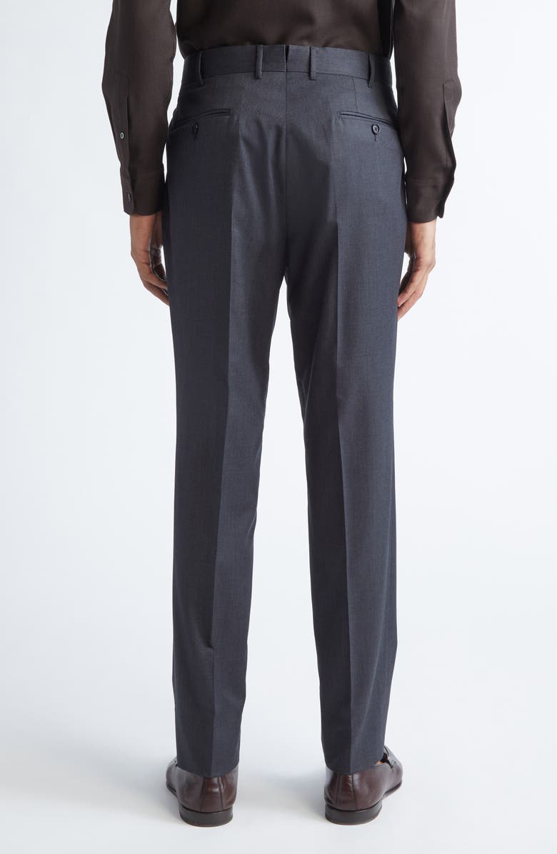 ZEGNA Centoventimila Wool Trousers, Alternate, color, Dark Grey