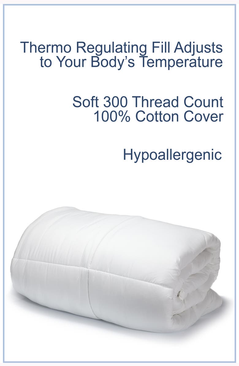 MELANGE HOME Tempsolution 300 Thread Count Comforter, Alternate, color, White