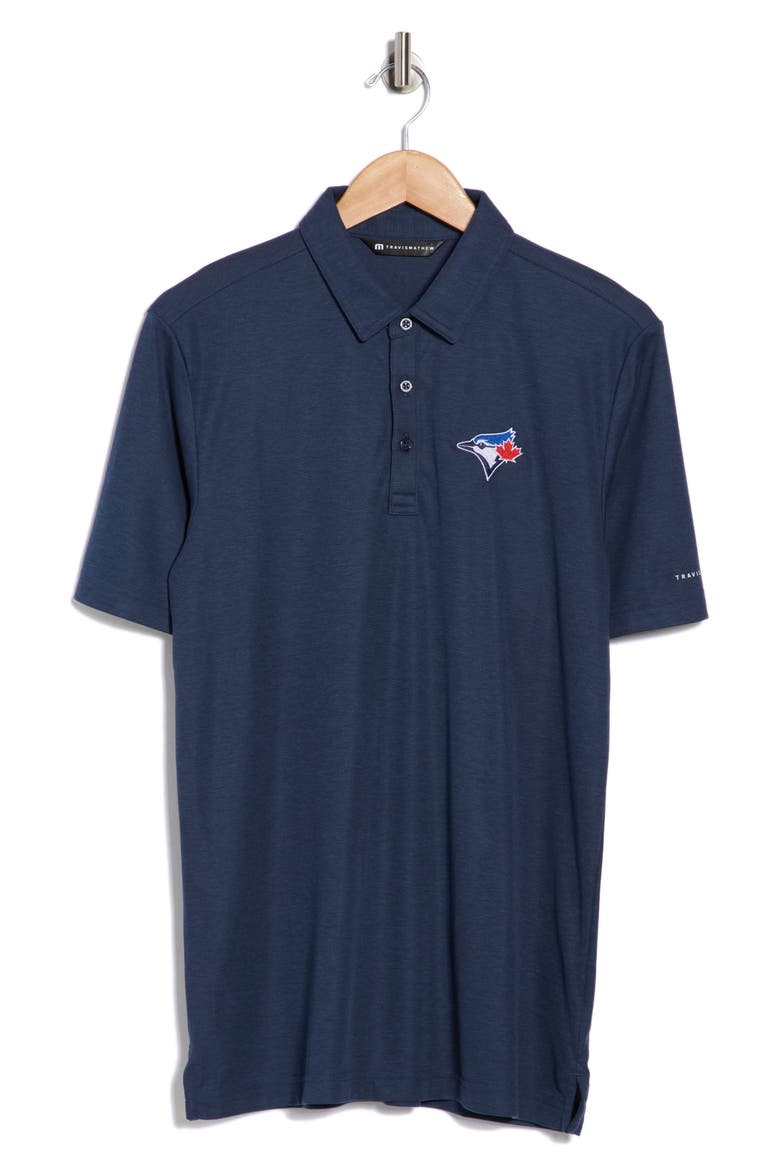 Toronto Blue Jays Playoff Pitch Polo, Alternate, color, NAVY