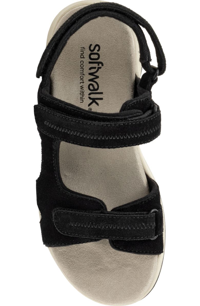 SoftWalk<sup>®</sup> Olani Slingback Sandal, Alternate, color, Black Suede