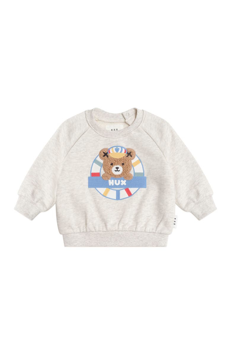 Huxbaby All Aboard Hux Sweatshirt, Main, color, Almond Marle