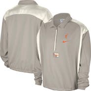 Nike Women's Nike  Gray WNBA Basketball Fleece Quarter-Zip Performance Pullover