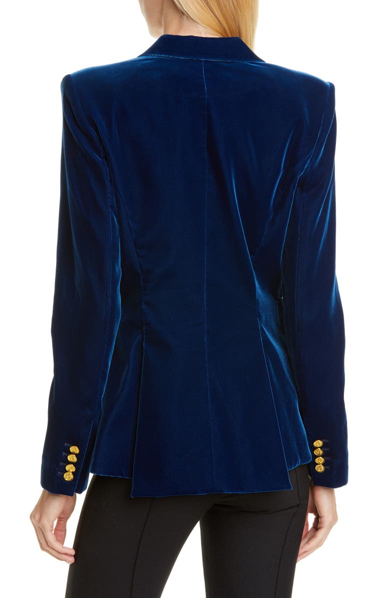 Smythe Peak Lapel Velvet Blazer, Alternate, color, 