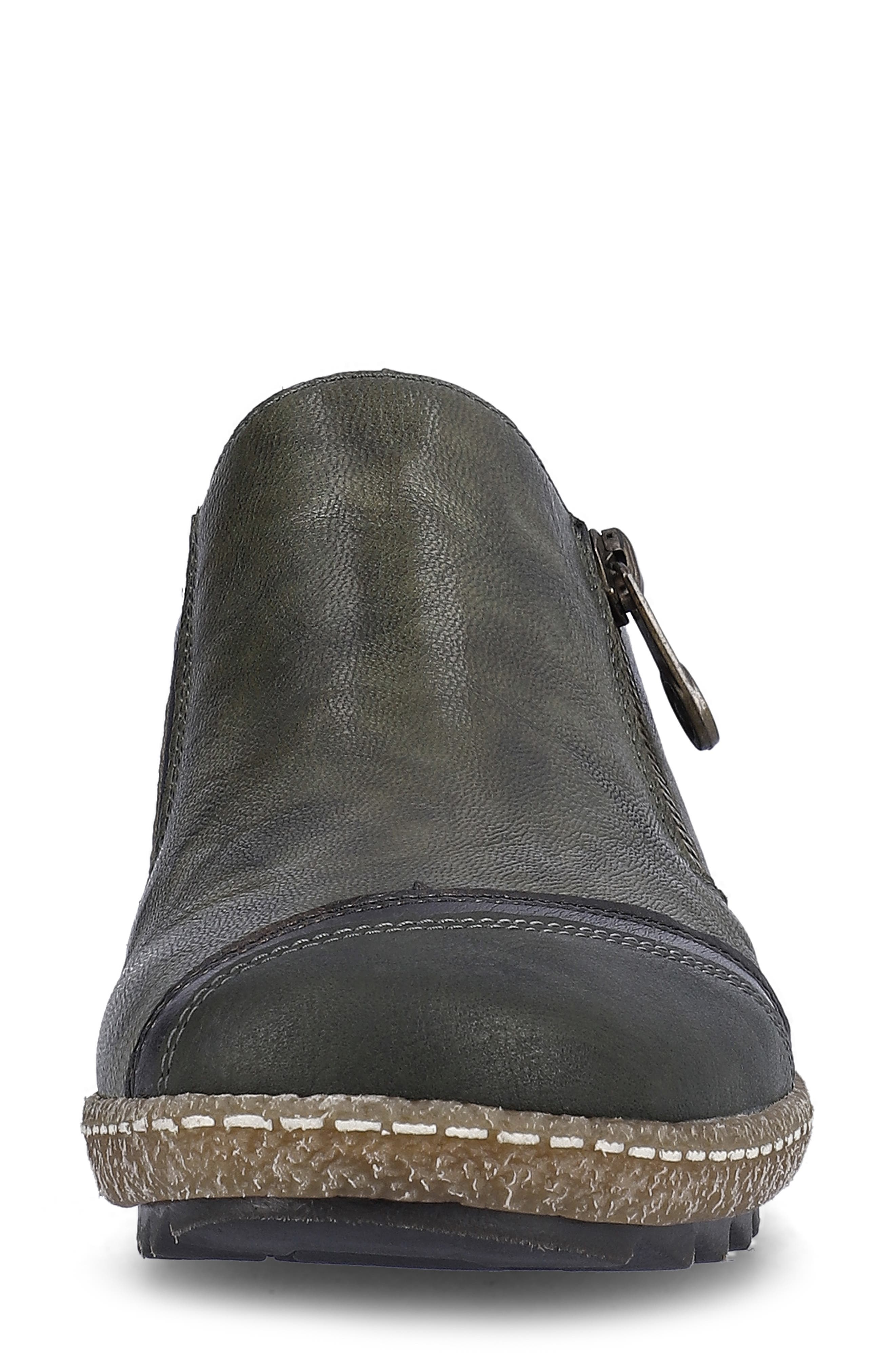 Rieker Liv 71 Zip-Up Sneaker, Alternate, color, Forest/ Antik/ Efeu