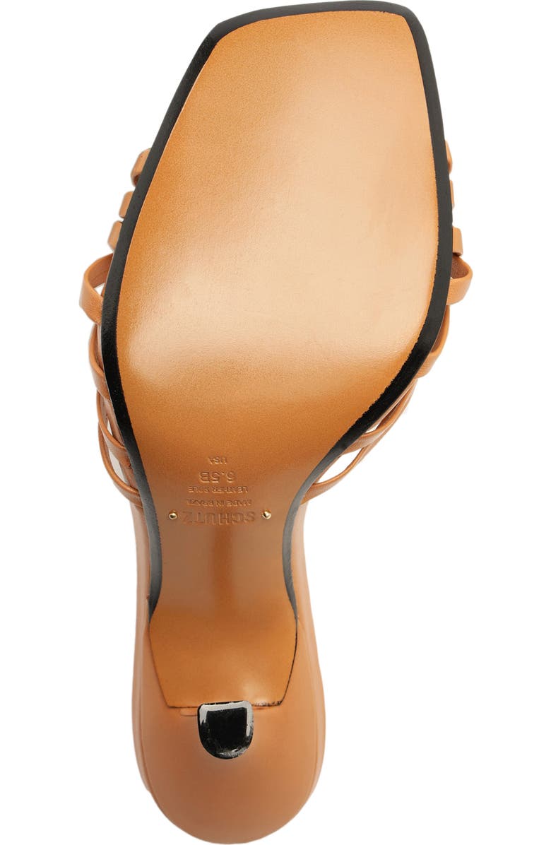 Schutz Tara Leather Mule, Alternate, color, Earth Clay