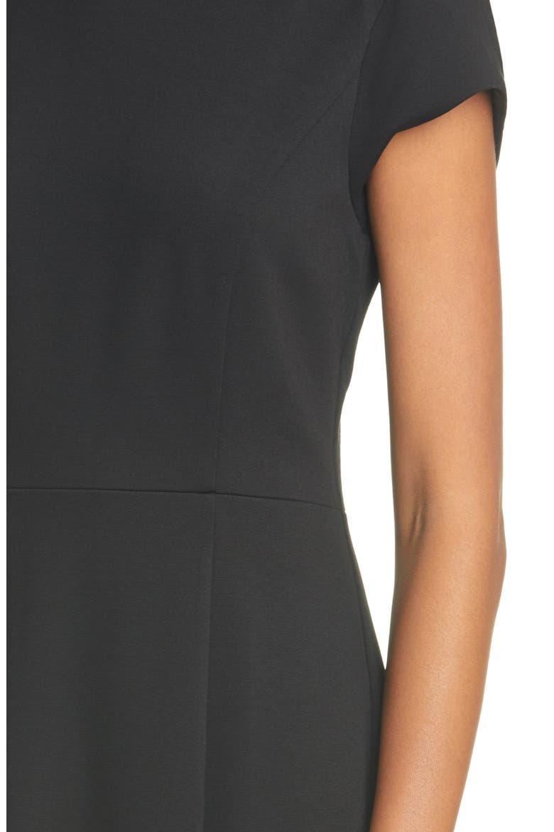 Sheath Work Dress, Alternate, color, BLACK