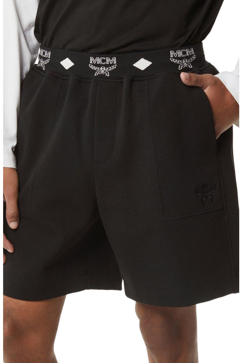 Essential Logo Ponte Shorts, Alternate, color, Black