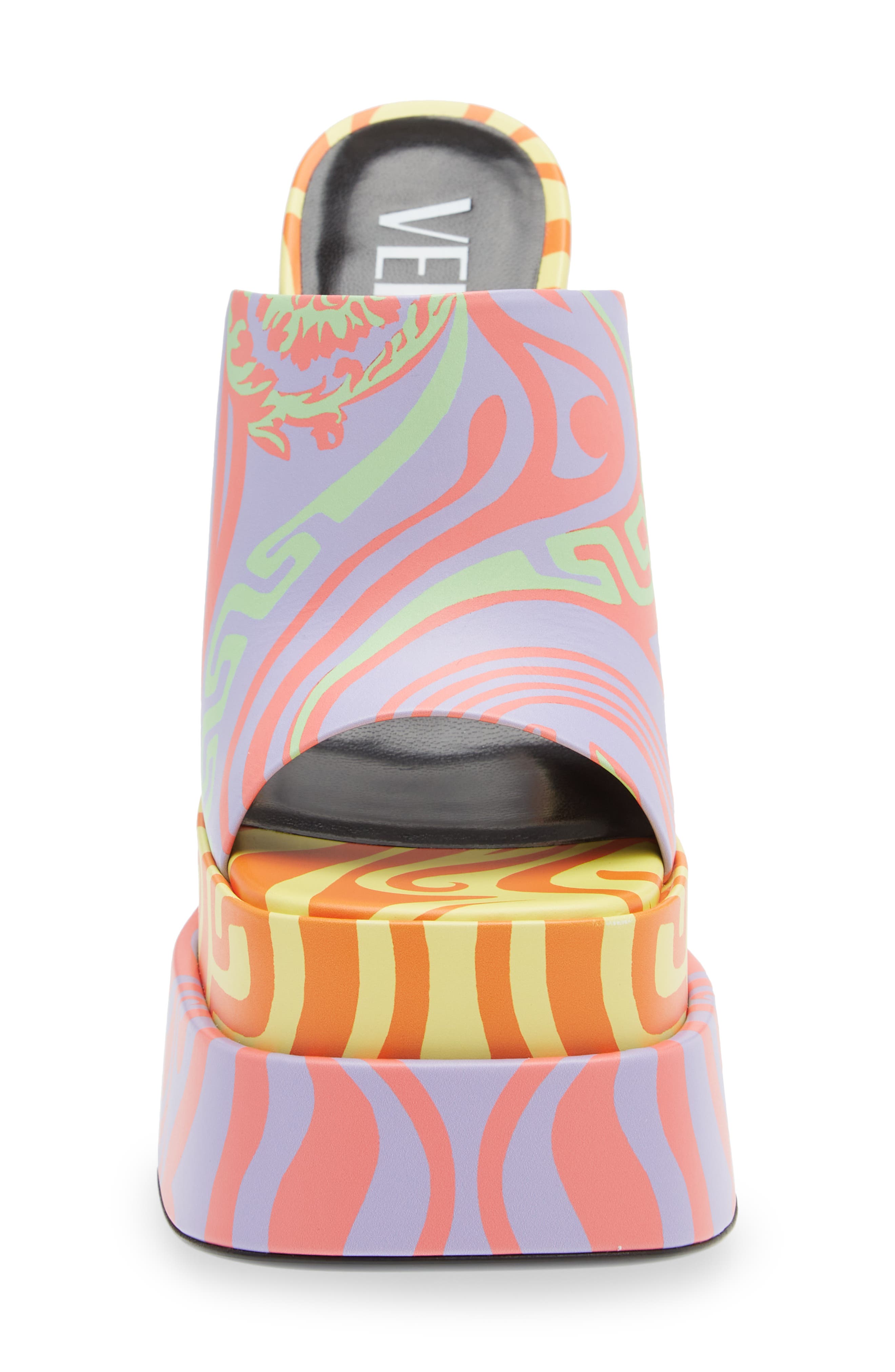 Versace Medusa Music Platform Slide Sandal, Alternate, color, 