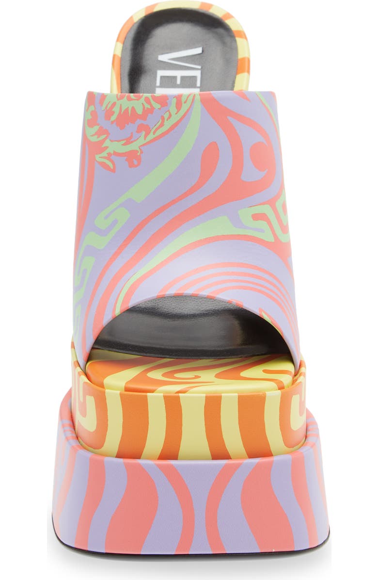 Versace Medusa Music Platform Slide Sandal, Alternate, color,