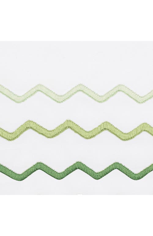 Matouk Axel Embroidered Boudoir Pillow Sham In Green