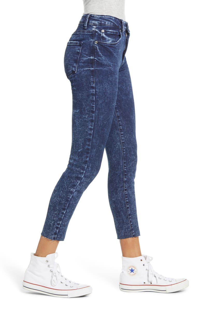 STS Blue Ellie High Rise Raw Hem Skinny Jeans, Alternate, color,