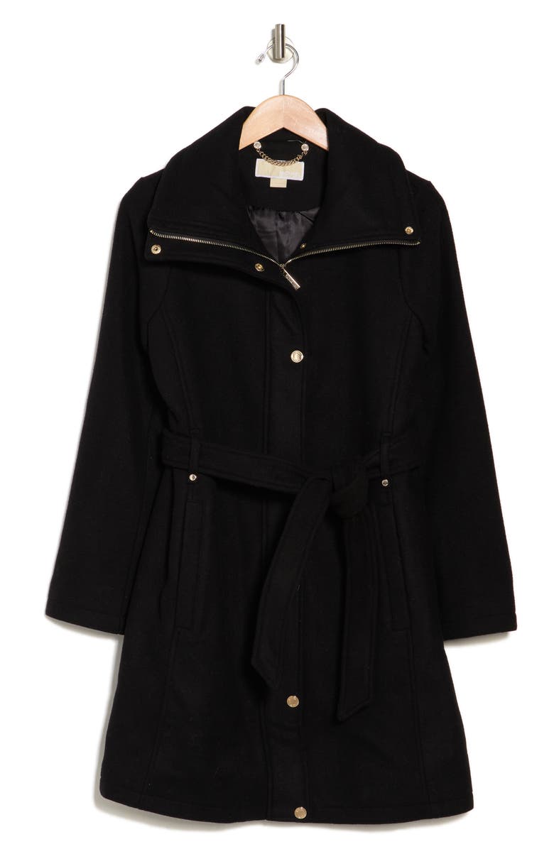 Michael Kors Belted Wool Blend Coat, Alternate, color,