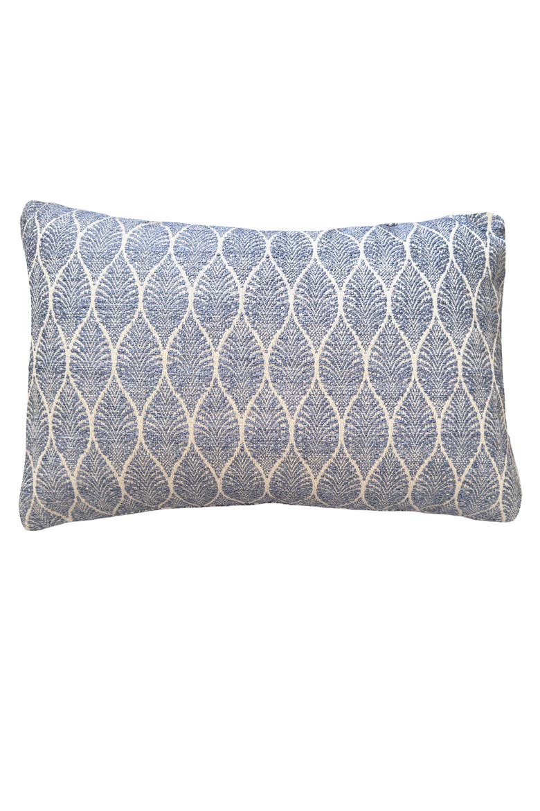 Summer Flora Indoor Outdoor Pillow, Main, color, Indigo
