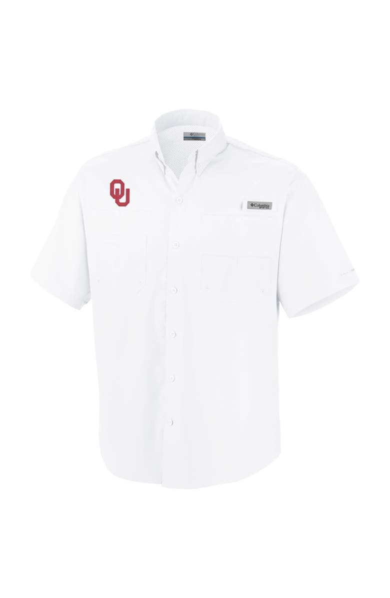 Columbia Men's Columbia White Oklahoma Sooners Big & Tall Collegiate Tamiami Button-Down Shirt, Alternate, color, White