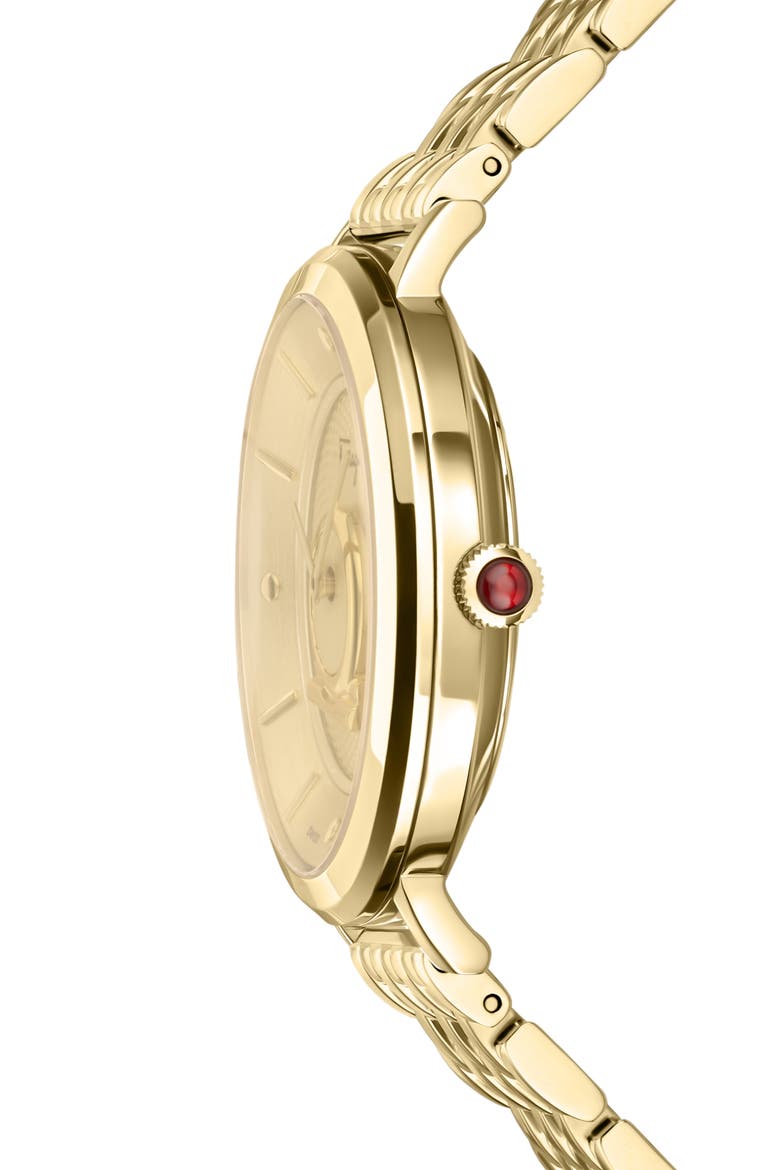 Minuetto Bracelet Watch, 36mm, Alternate, color, IP YELLOW GOLD