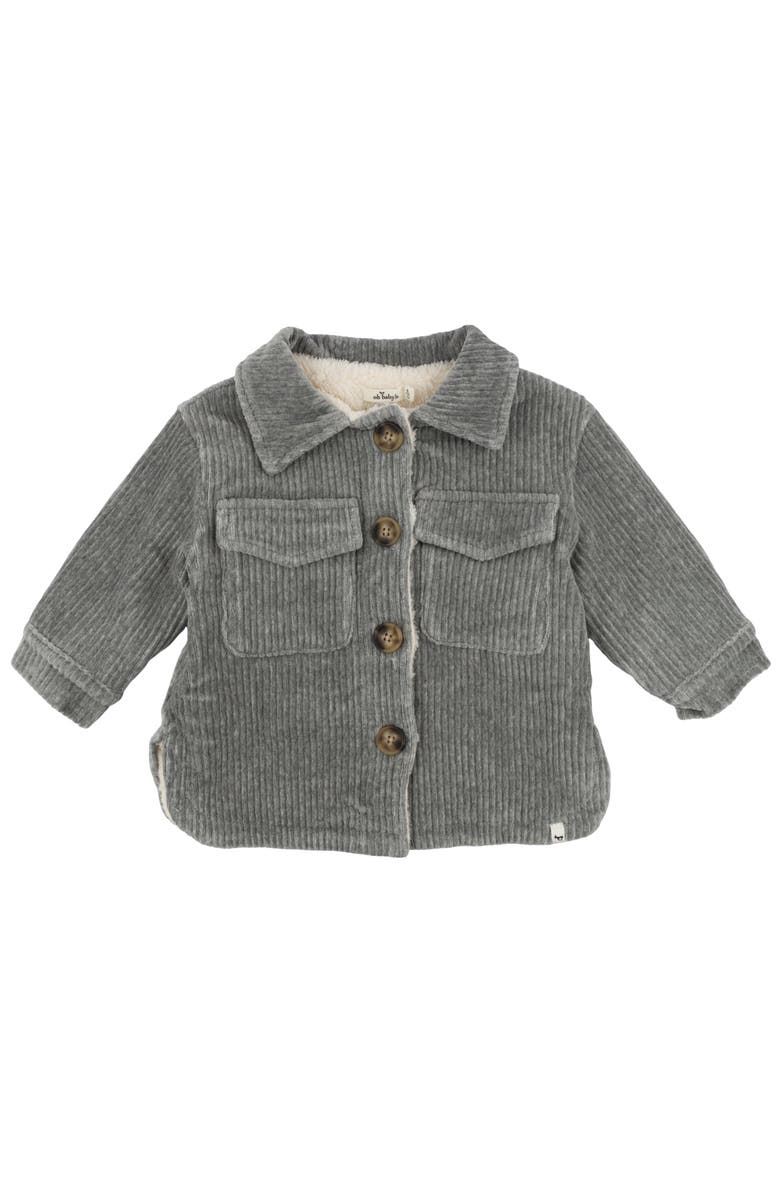 oh baby! Corduroy with Snowdrift Shacket, Alternate, color, Heather Grey
