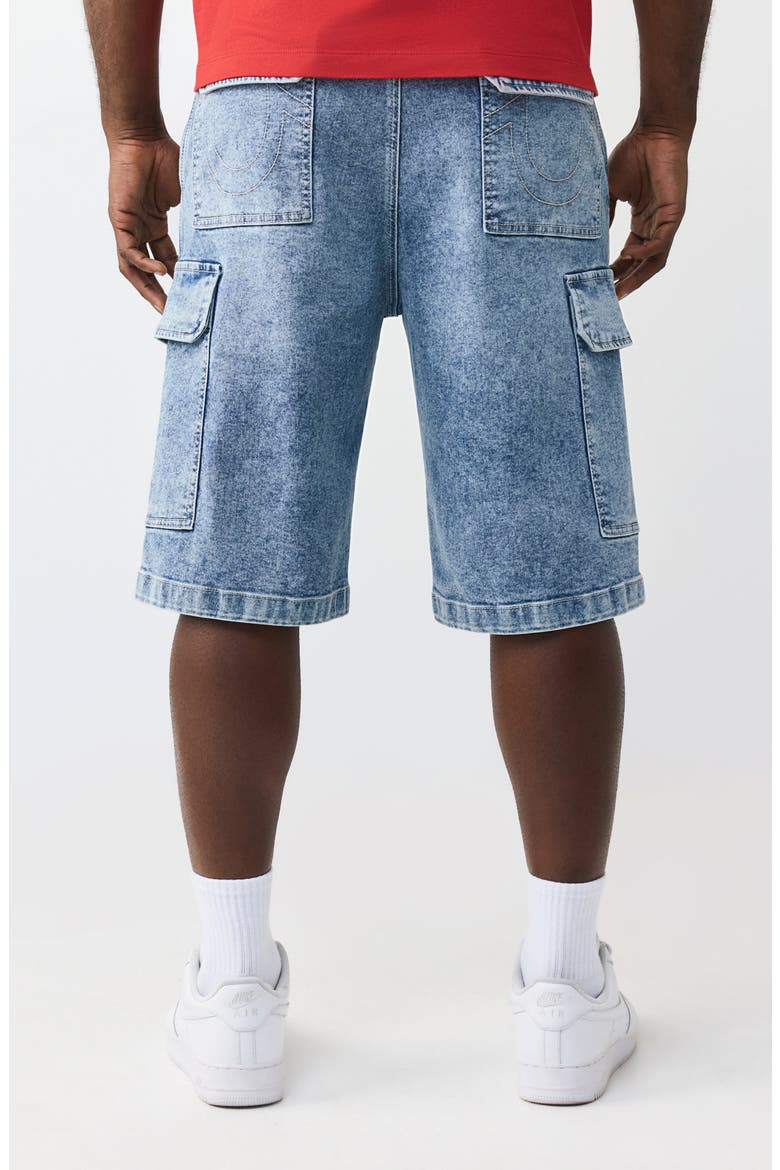 Baggy Cargo Shorts, Alternate, color, MEDIUM AVENTURINE BLUE WASH
