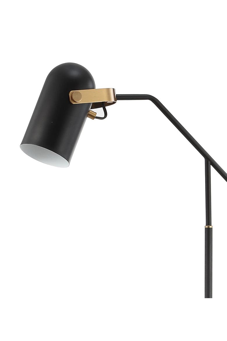 Eugenio 58.5" Metal LED Floor Lamp, Black/Brass Gold, Alternate, color, Black/Brass Gold