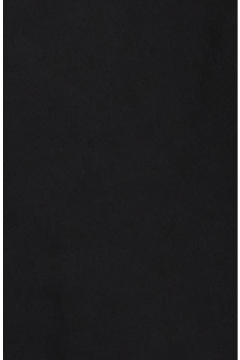 Memory Nylon Long Hooded Jacket, Alternate, color, BLACK