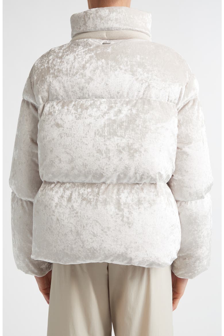 Velvet Quilted Down Puffer Jacket, Alternate, color, 1985 CHANTILLY