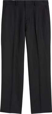 Open Edit Linen Blend Tapered Leg Pants