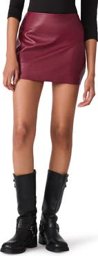Steve Madden Cindi Faux Leather Miniskirt