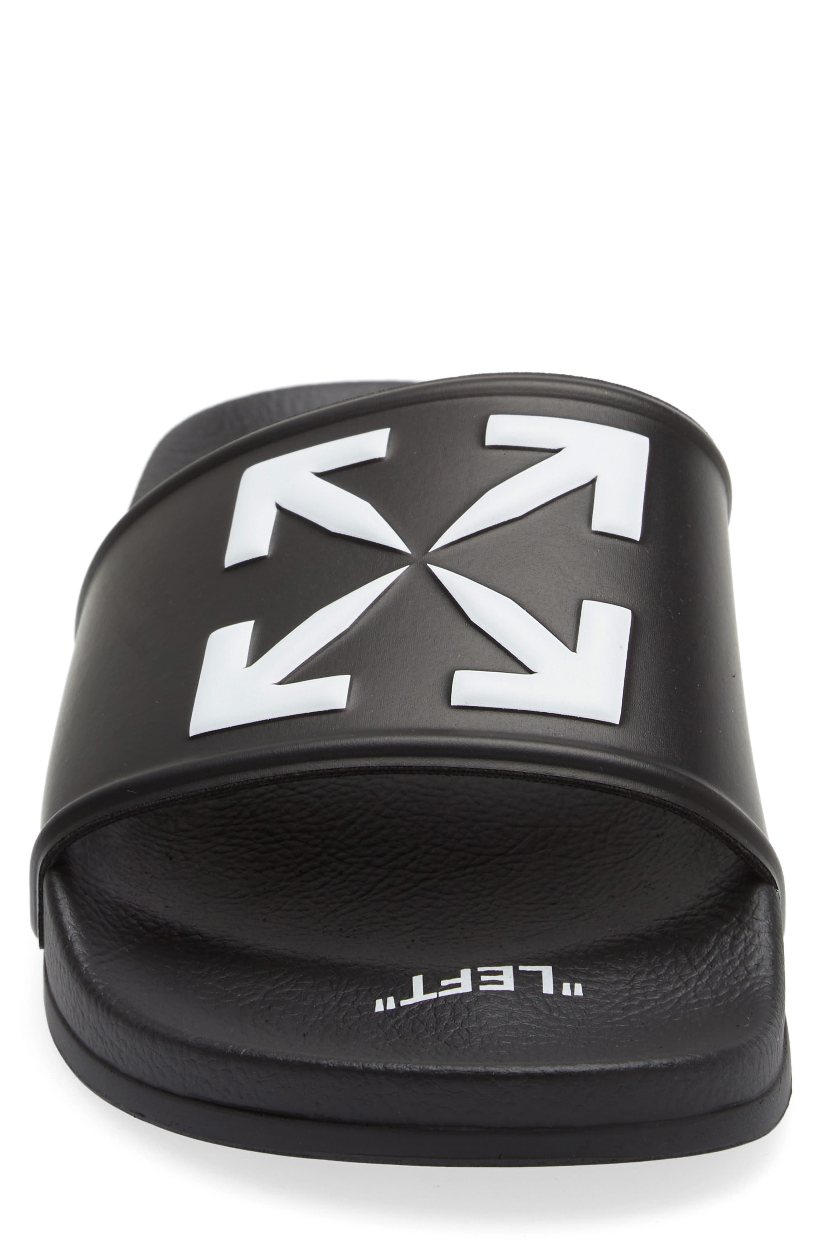 Off-White Arrow Pool Slide Sandal, Alternate, color, 