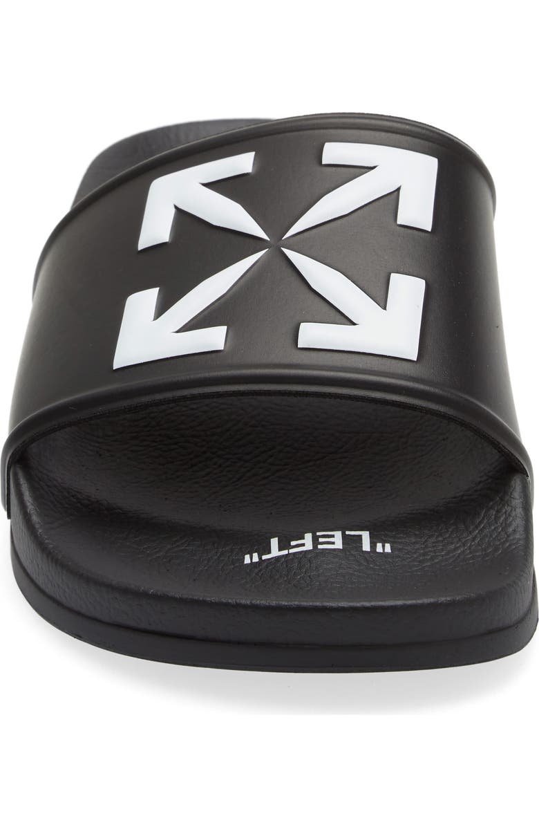 Off-White Arrow Pool Slide Sandal, Alternate, color,