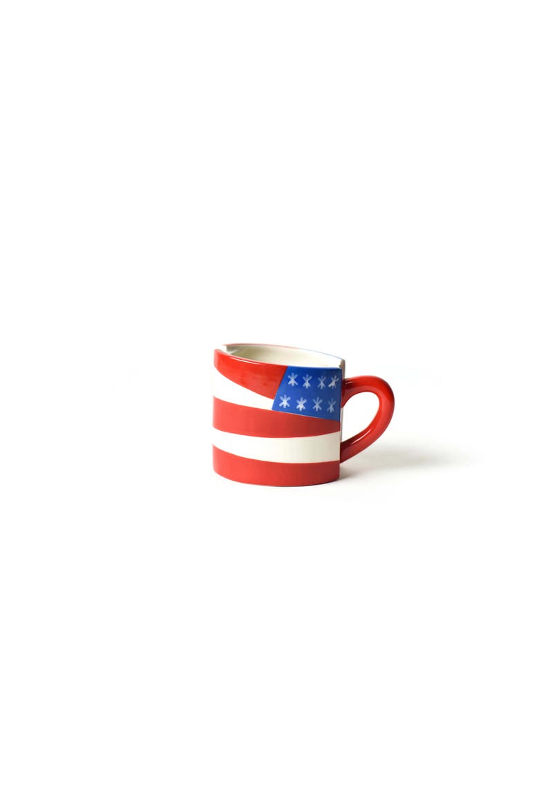 Flag Shaped Mug, Alternate, color, Red
