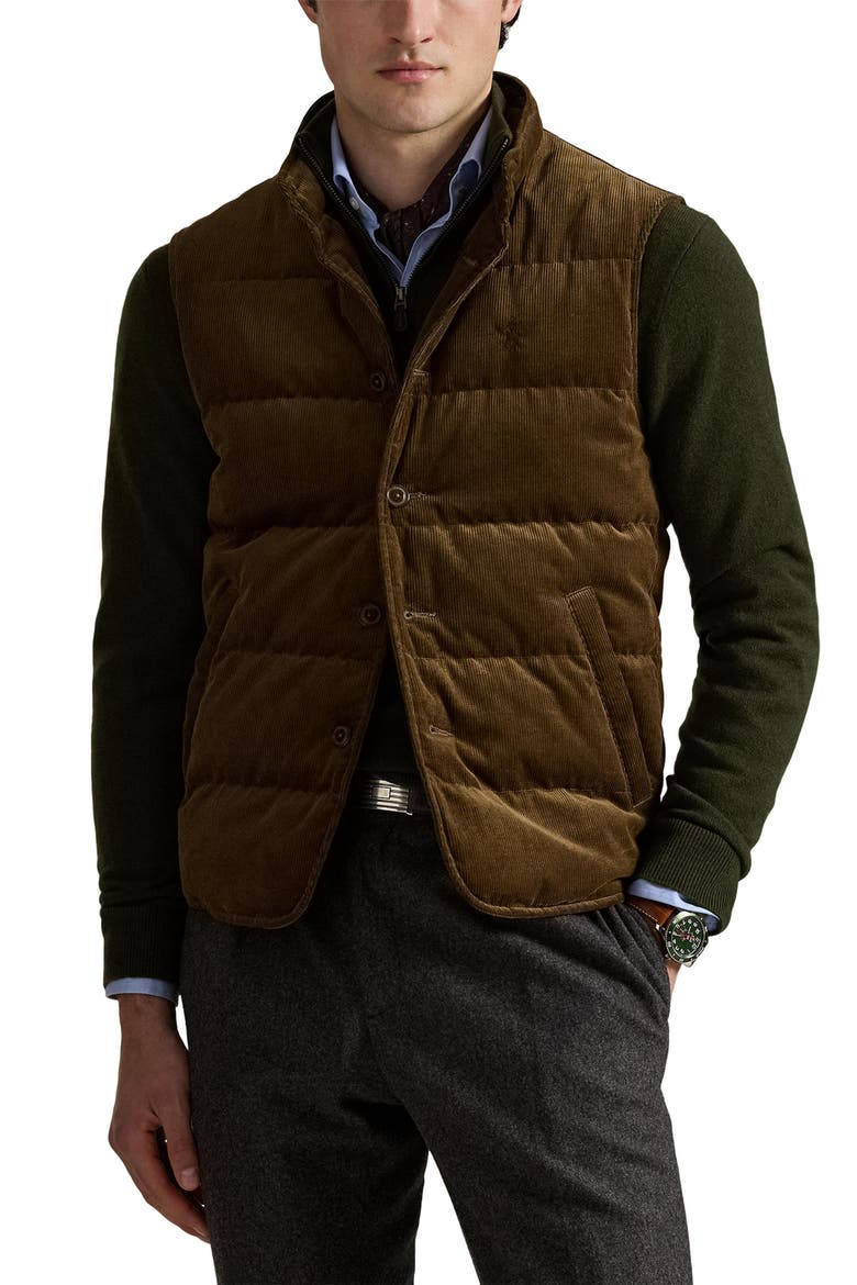 12 Wale Corduroy 650 Fill Power Down Vest (Men) | Nordstrom