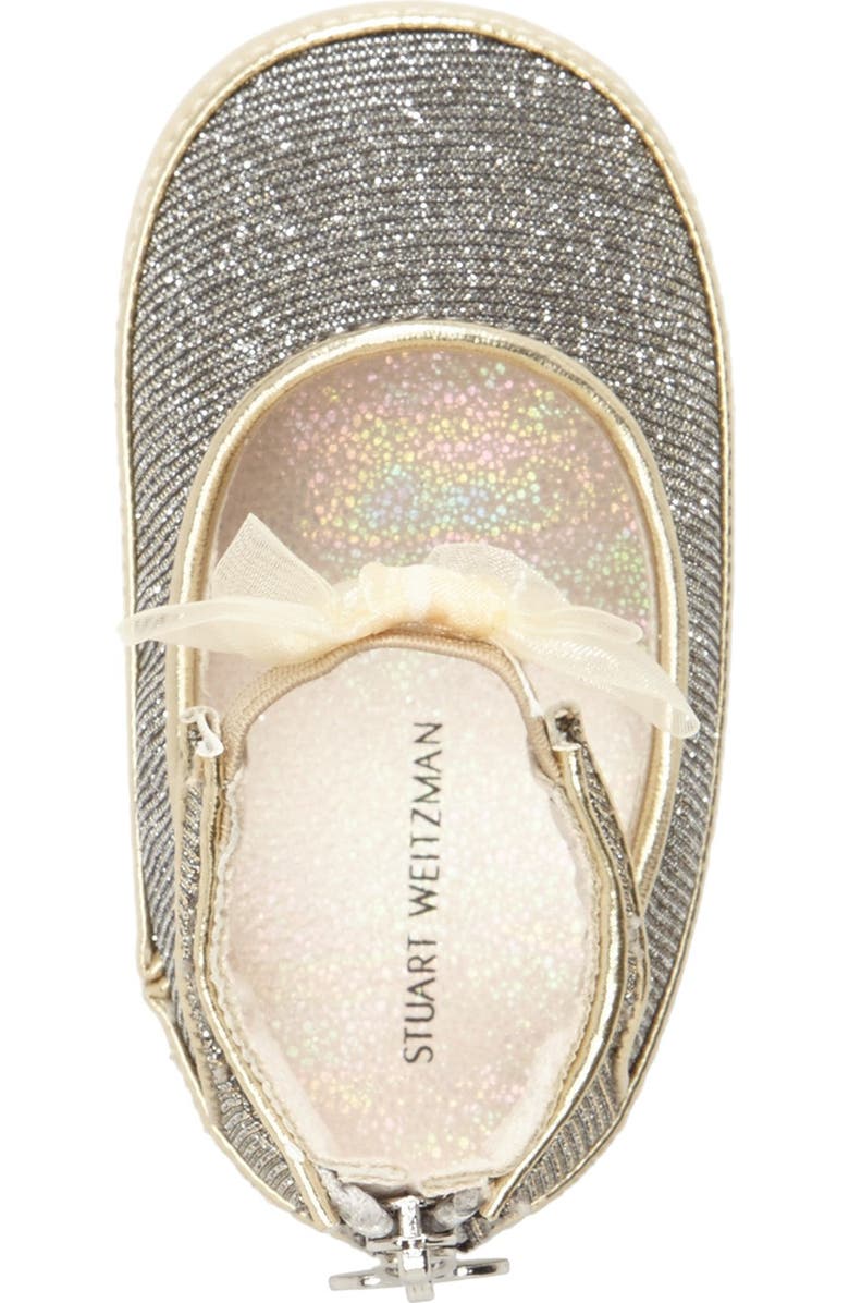 Stuart Weitzman Baby Chiffon Mary Jane Crib Shoe, Alternate, color,