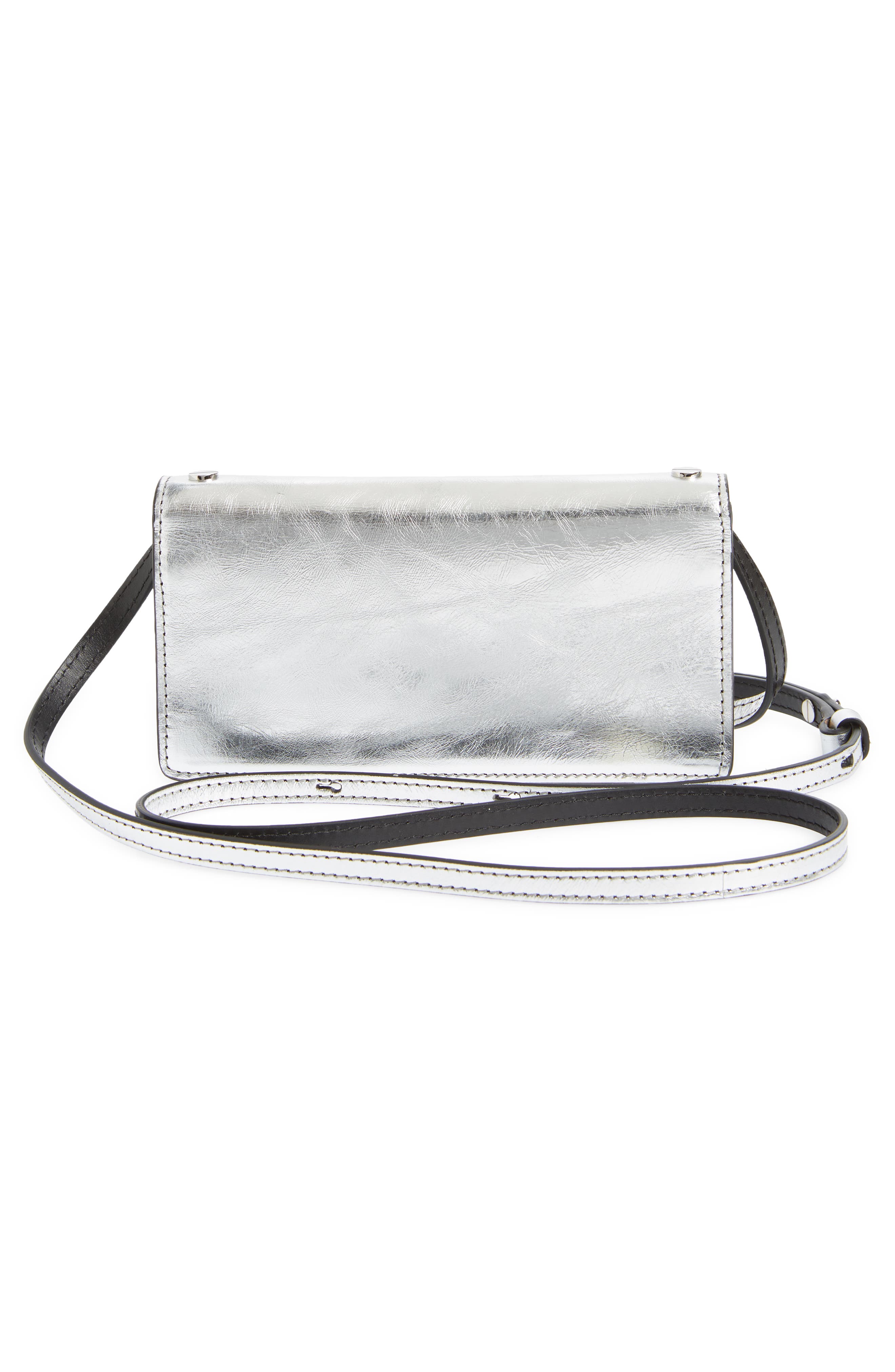 TOM FORD Mini Metallic Leather Crossbody Bag, Alternate, color, 