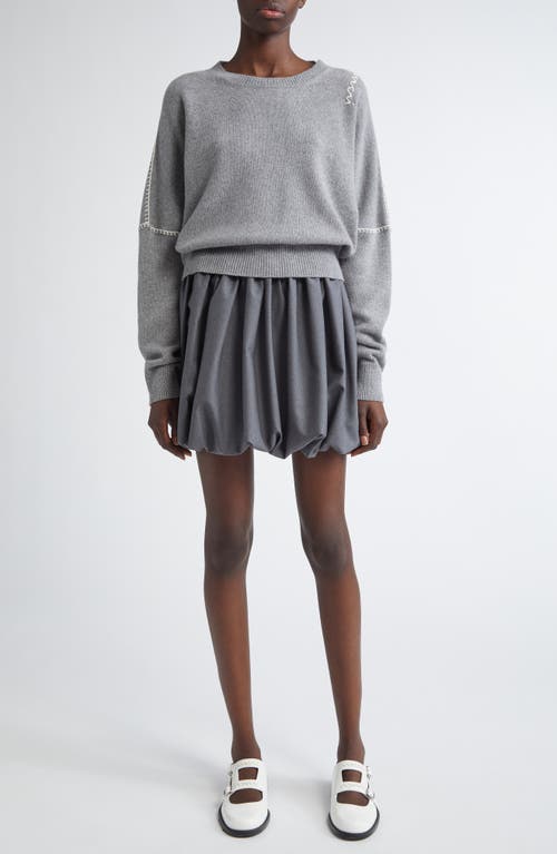 Marni Virgin Wool Balloon Miniskirt