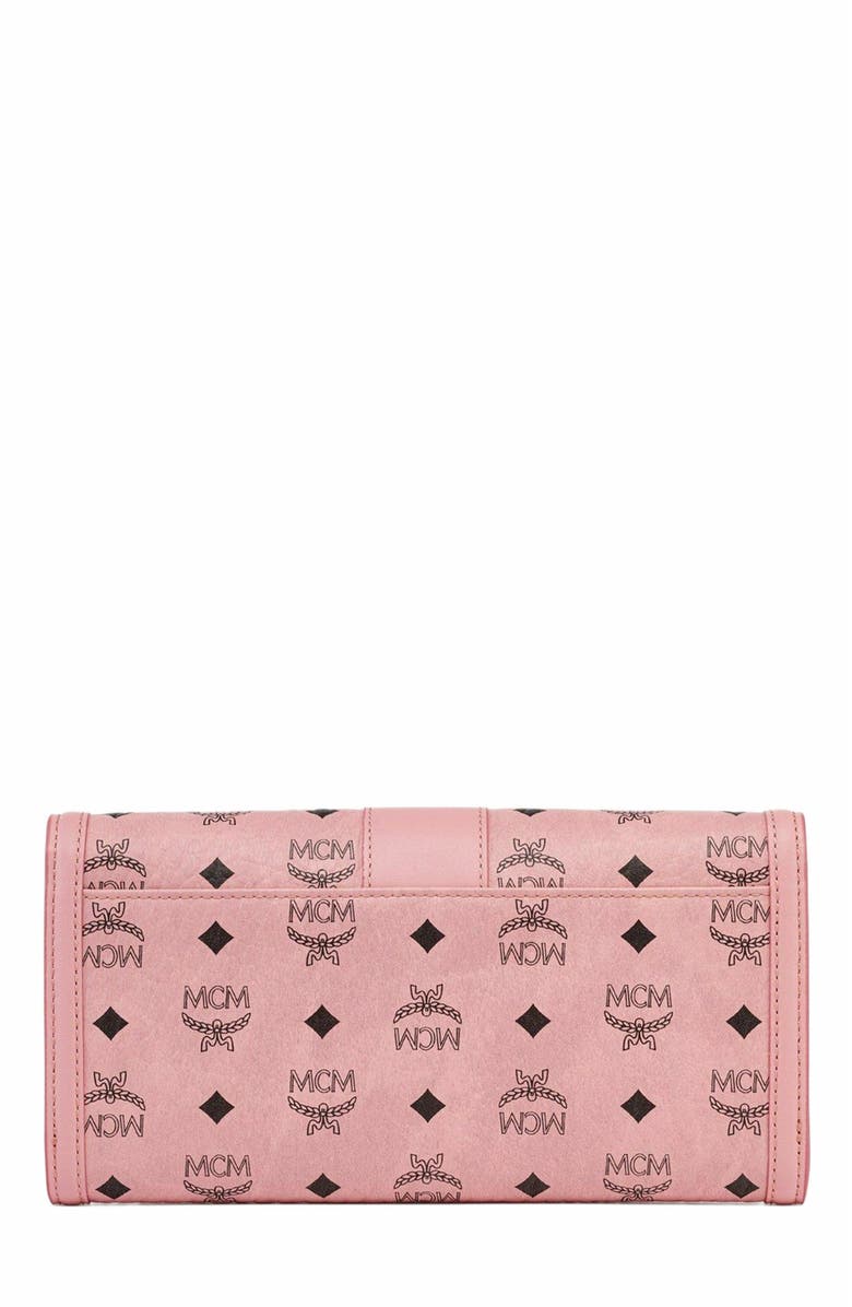 MCM Tracy Chain Wallet in Visetos, Alternate, color, Pink