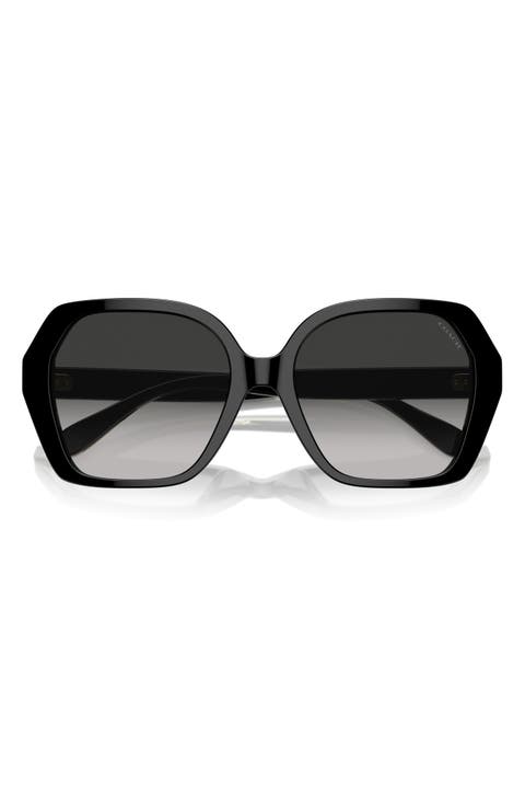 56mm Universal Fit Gradient Square Sunglasses