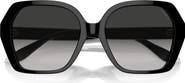 COACH 56mm Universal Fit Gradient Square Sunglasses