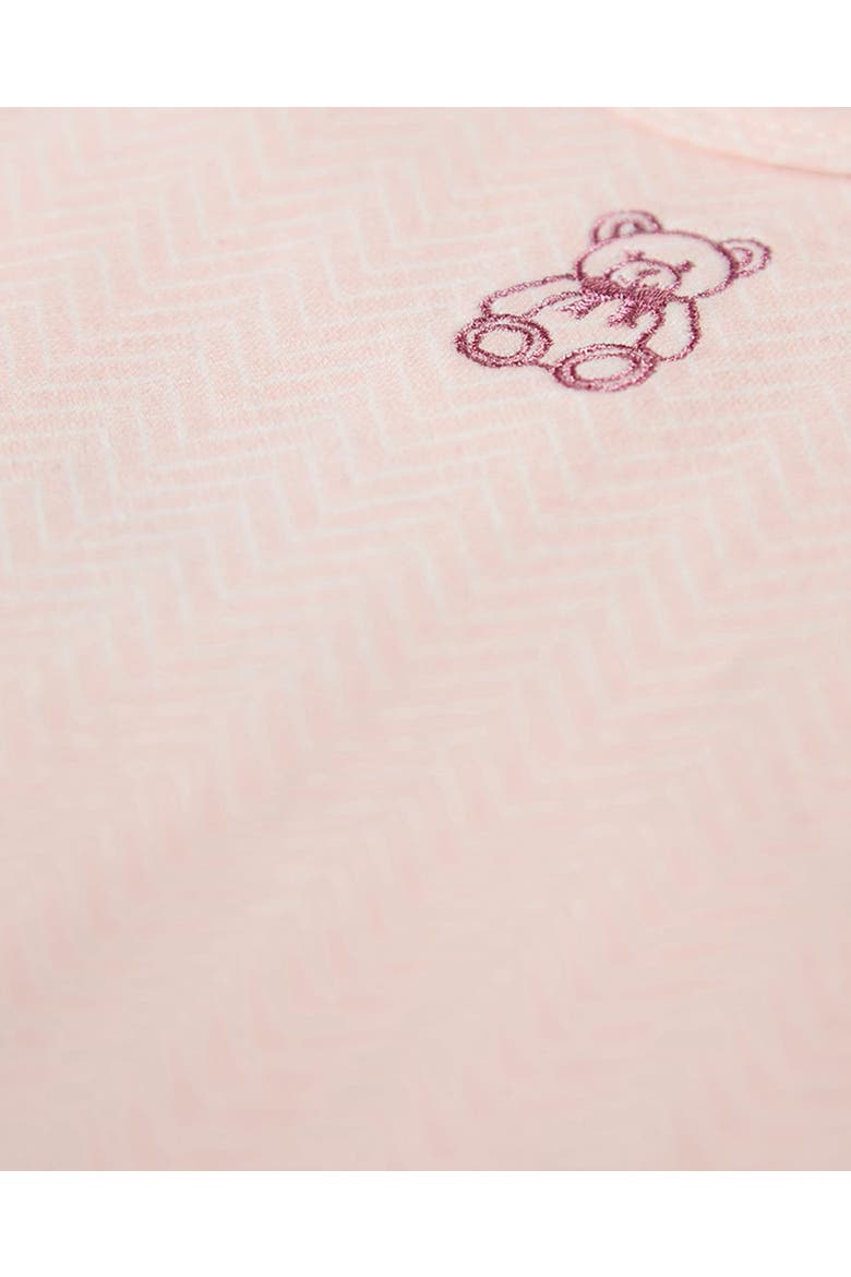 Baby Snuggly Bear Footie, Alternate, color, Barely Pink