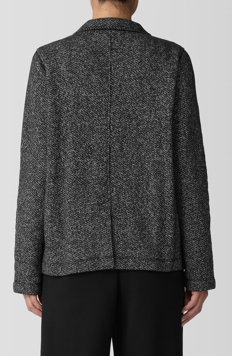 Eileen Fisher Organic Cotton Blazer, Alternate, color, Blkwh