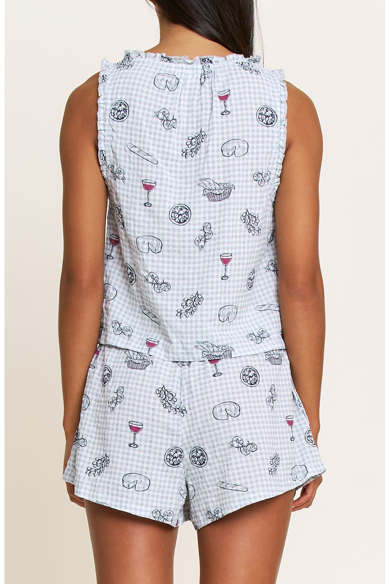 Good Life Tank Pajamas, Alternate, color, COOL BLUE PICNIC