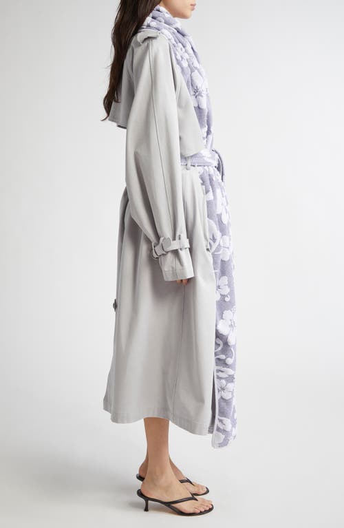 JULIE KEGELS JULIE KEGELS MITCH COTTON GABARDINE TRENCH COAT WITH REMOVABLE TOWEL 