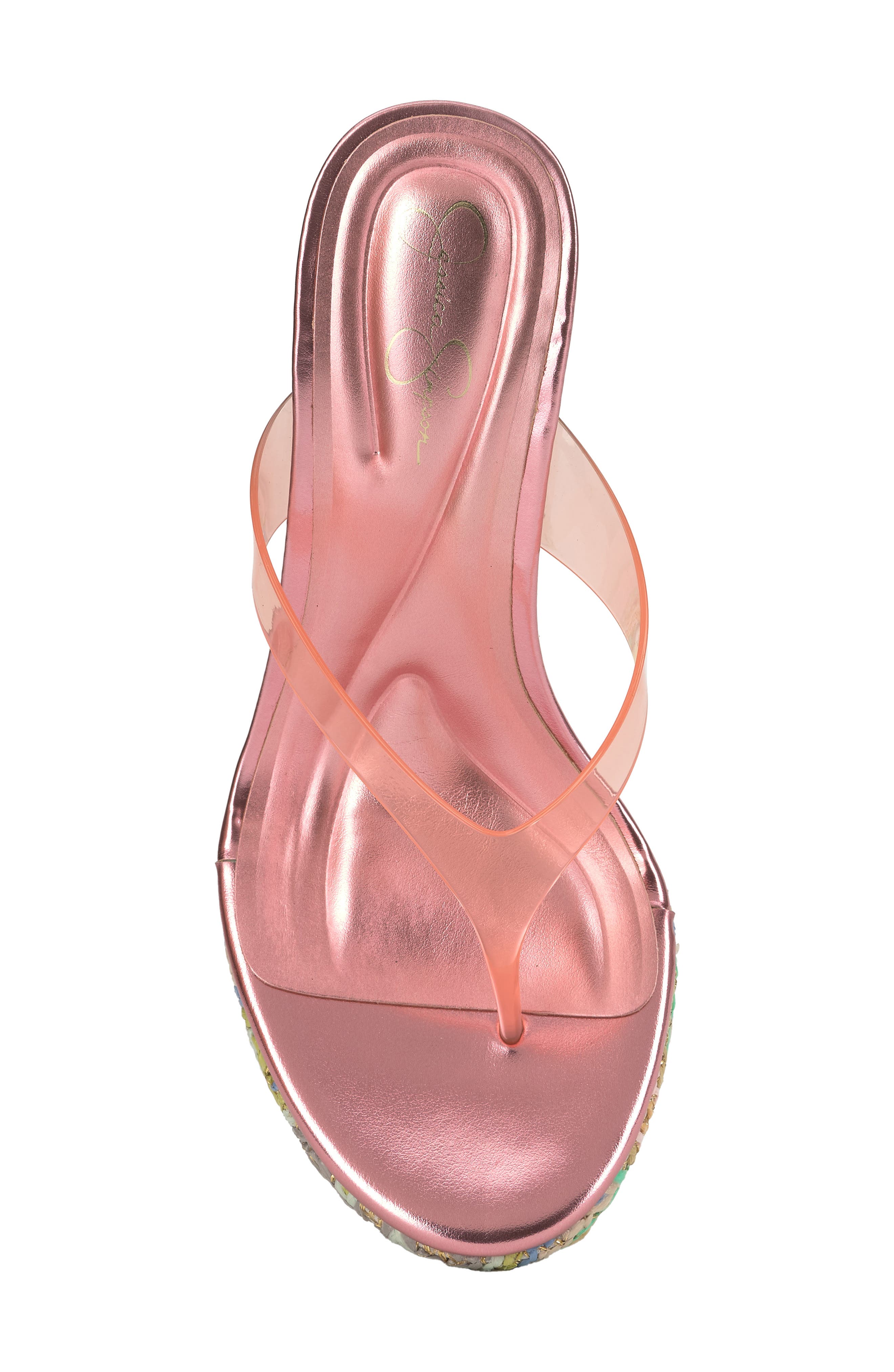 Jyseta Platform Wedge Flip Flop, Alternate, color, RED 01